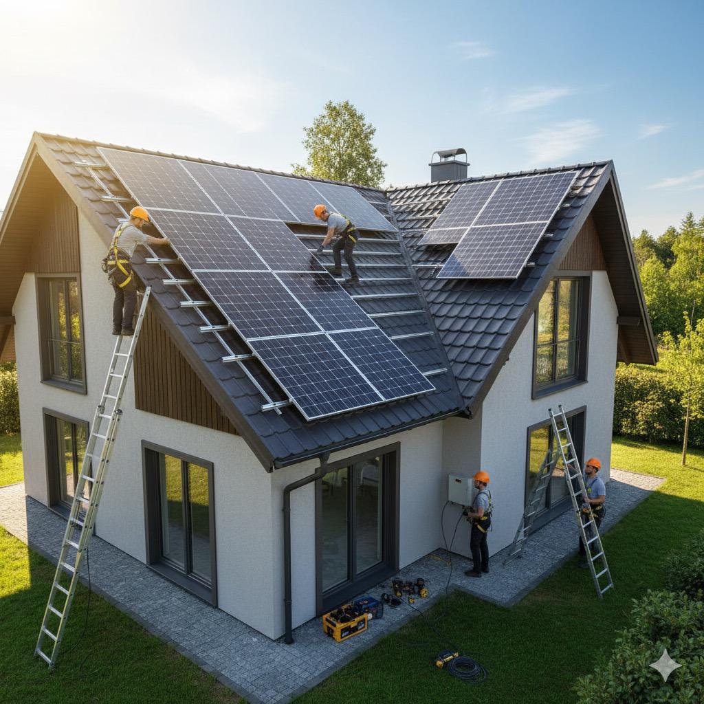 Solaranlage und Wallbox – Projektfoto