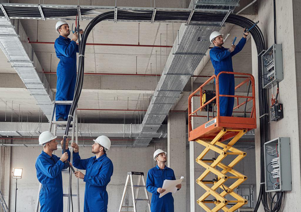 Elektroinstallation – Schaltschrank/Kabelinstallation